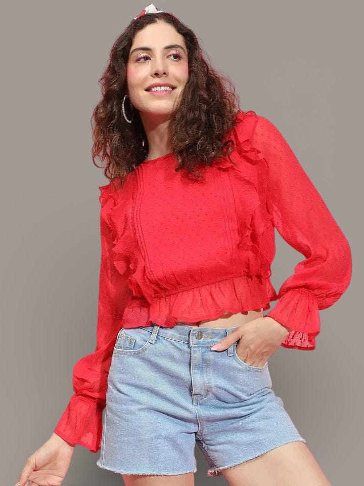Women Red Top