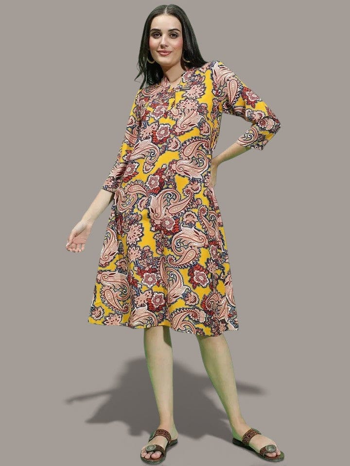 Multicolor Printed Dress