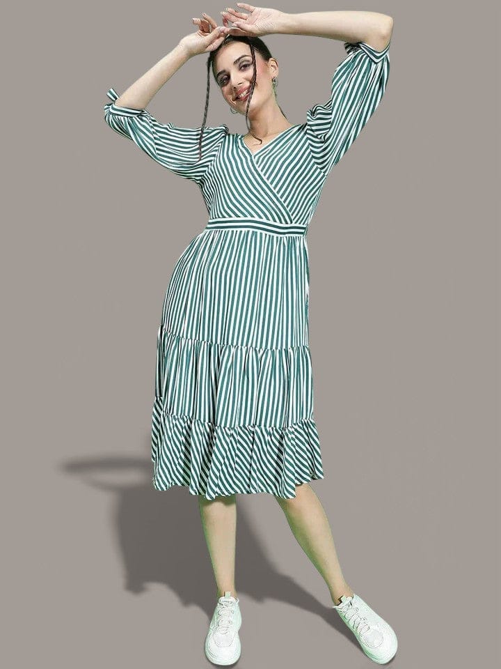 Green Stripe Dress
