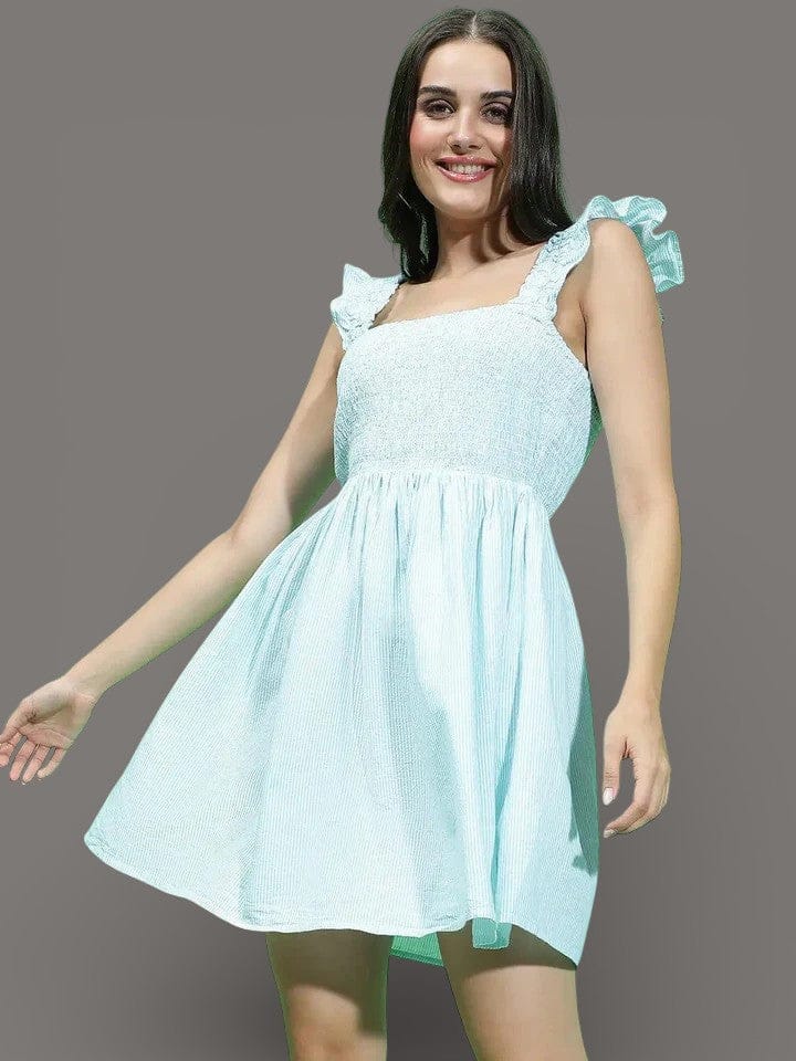 Light Green Cotton Dress