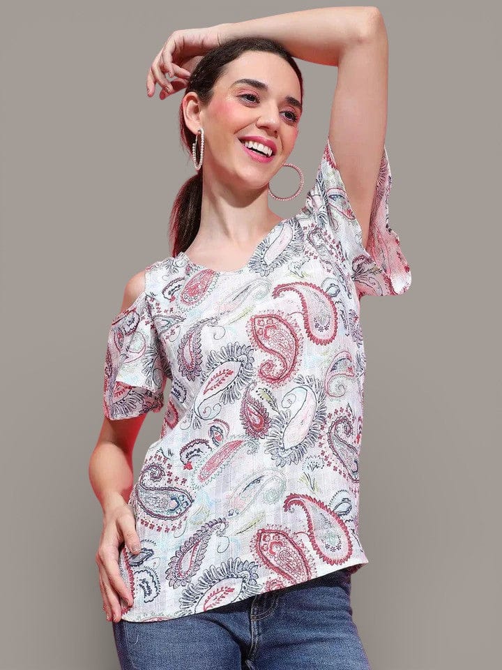 Multicolor Floral Print Top