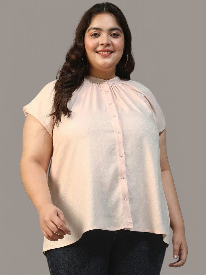 Plus Size Peach Shirt