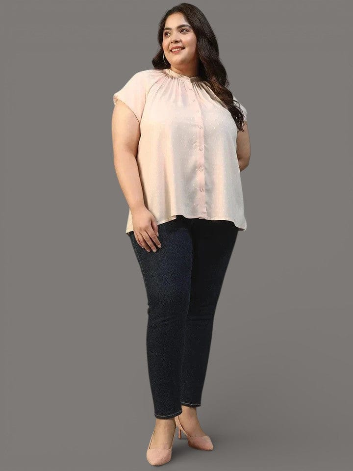 Plus Size Peach Shirt