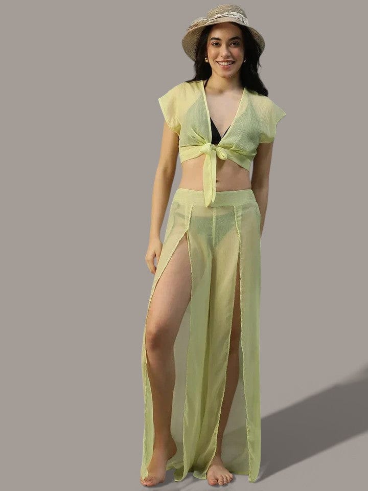Yellow Beachwear Co-Ord Set
