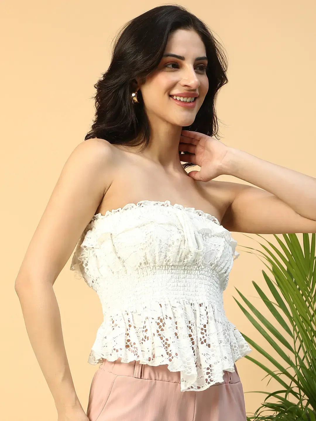 White Off-Shoulder Top