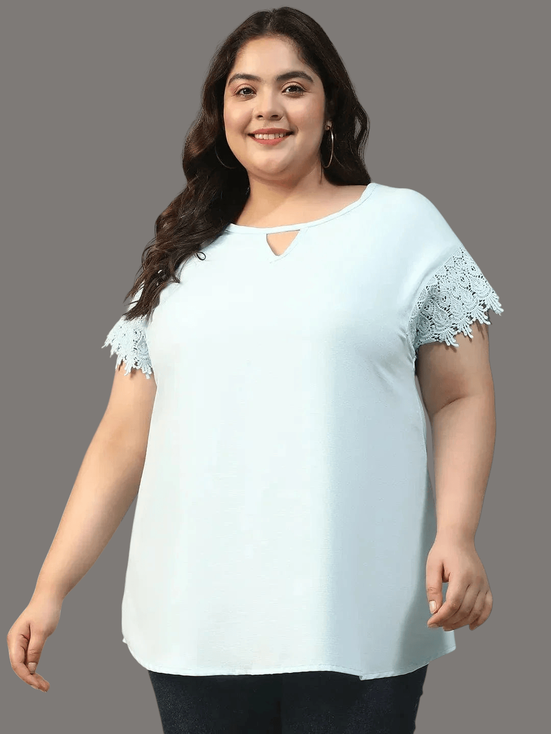 Plus Size Blue Top