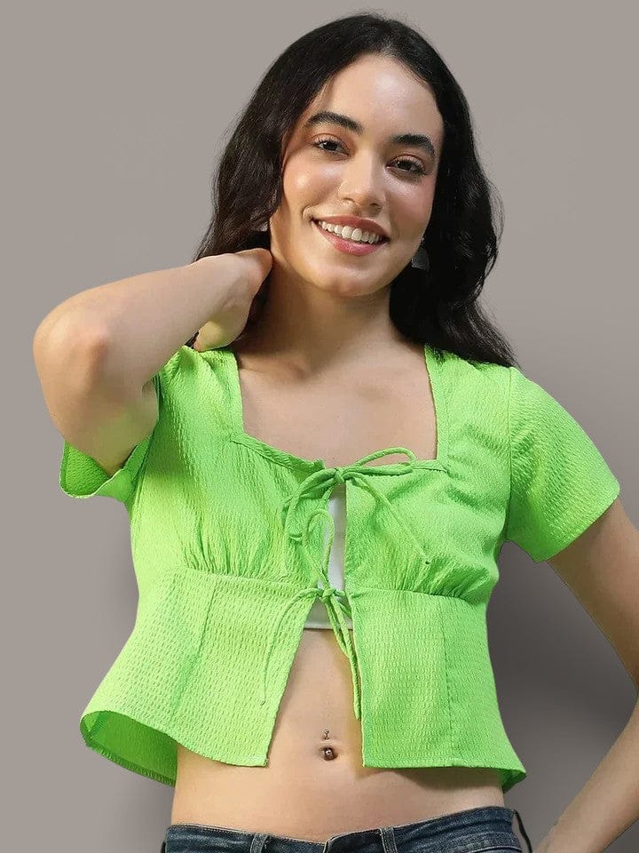 Women Green Top