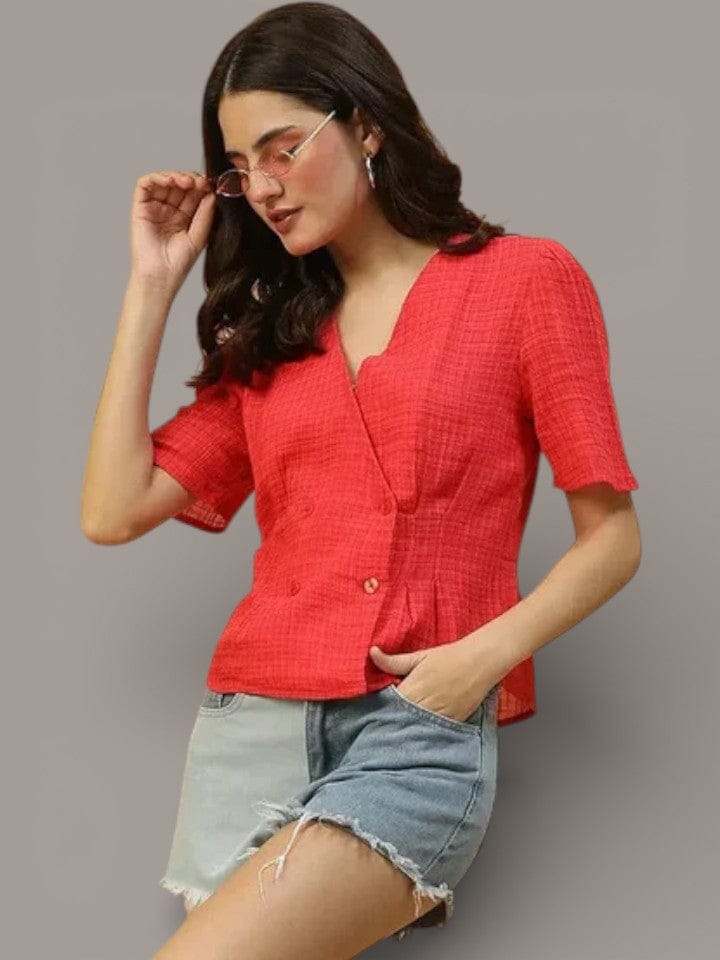 Red Cotton Top