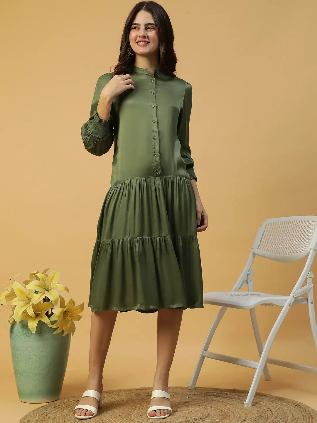 Women Khaki Dress