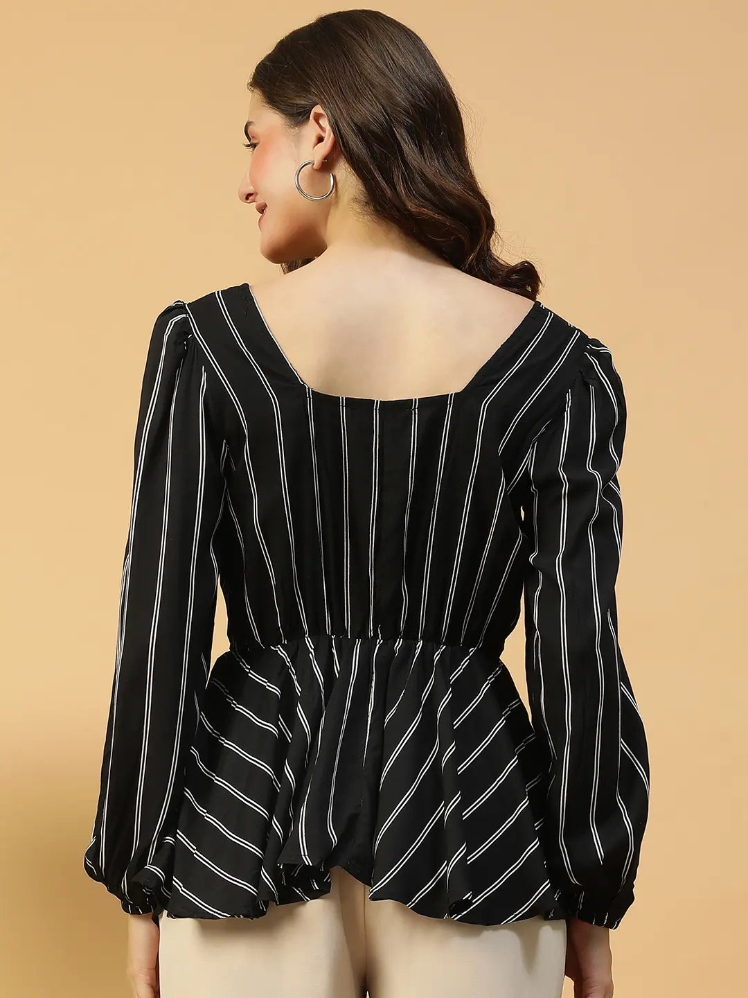 Black Stripe Top