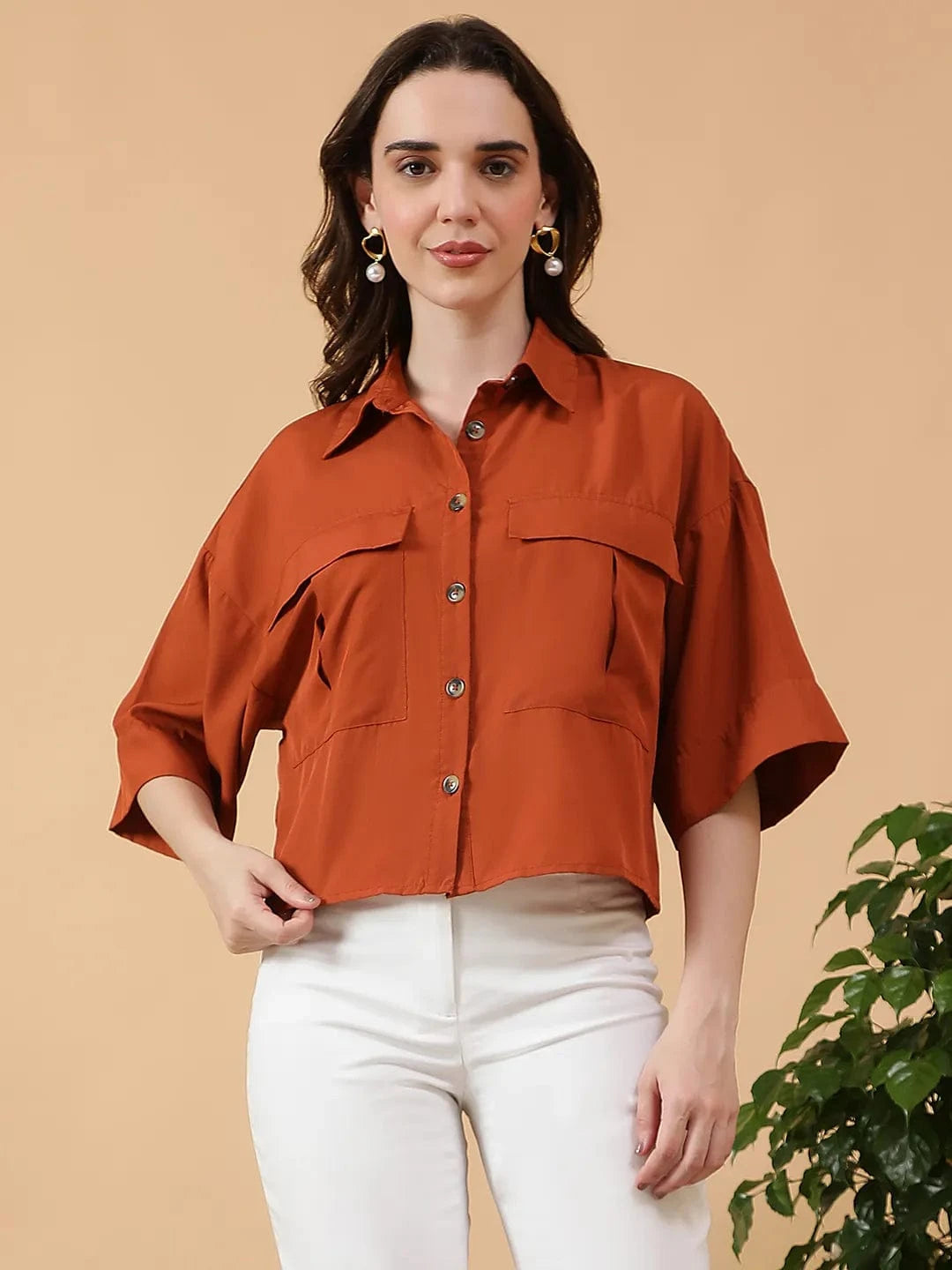 Women Brown Shirt