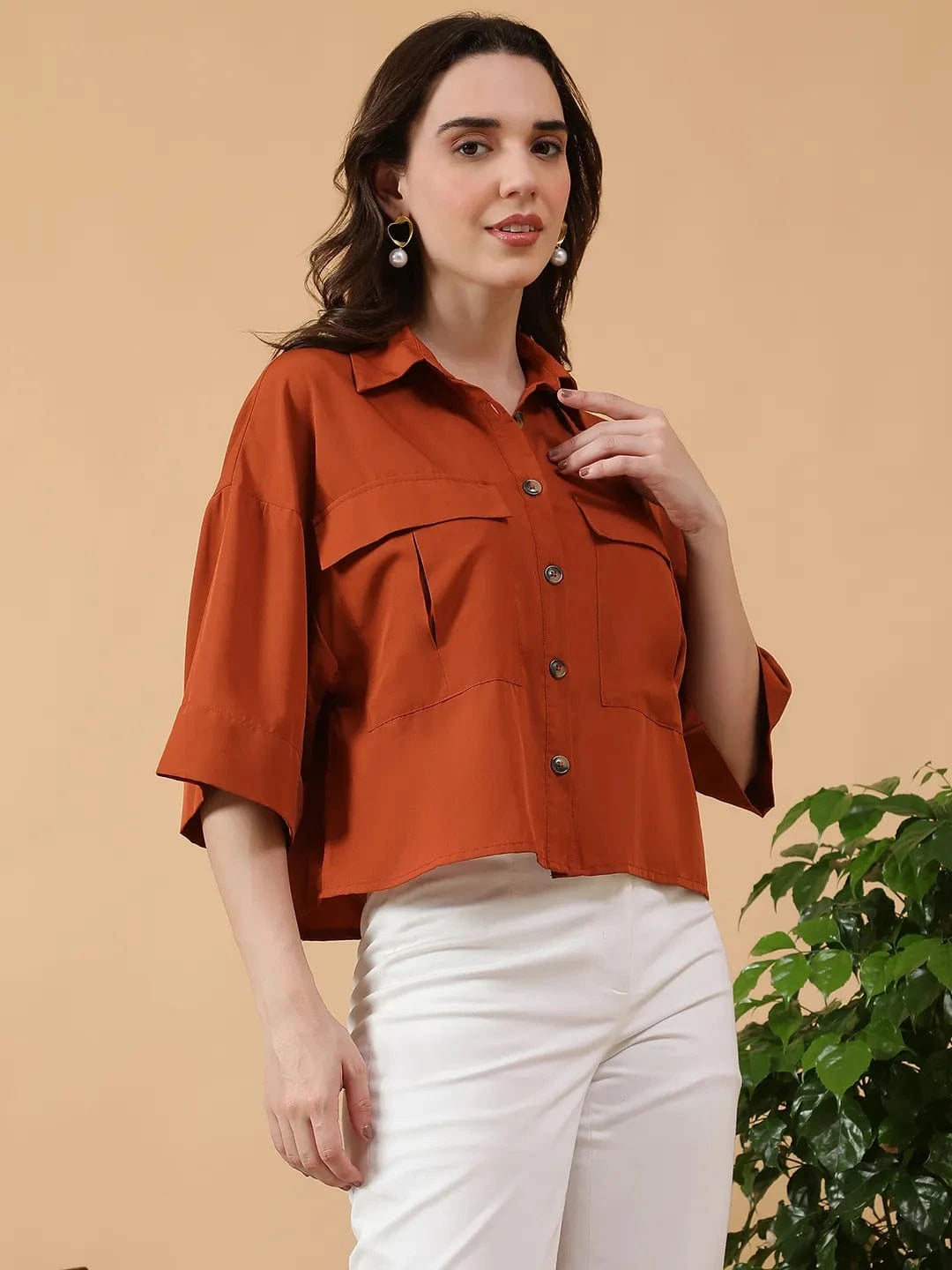 Women Brown Shirt