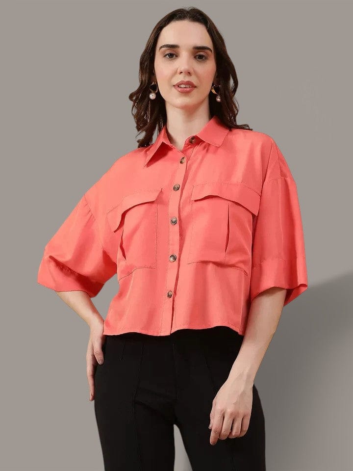 Women Coral Shirt