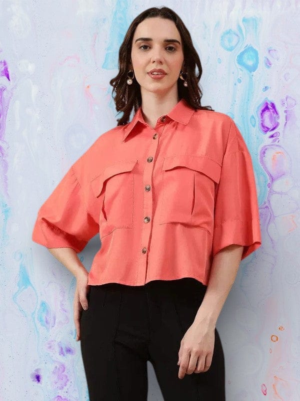 Women Coral Shirt