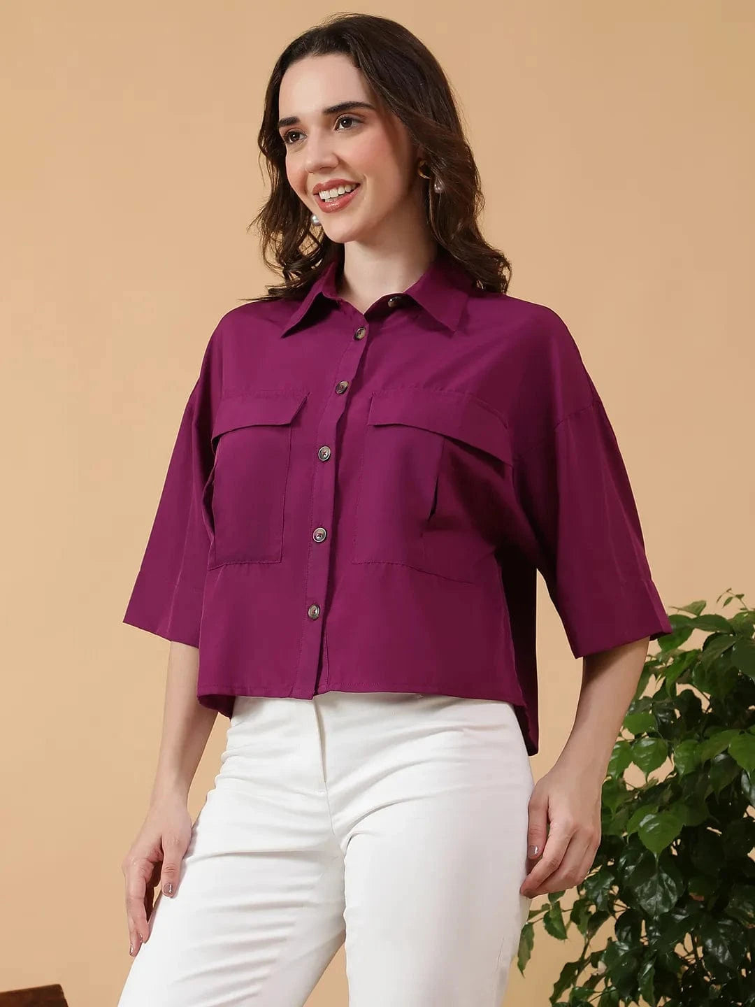 Women Purple Shirt