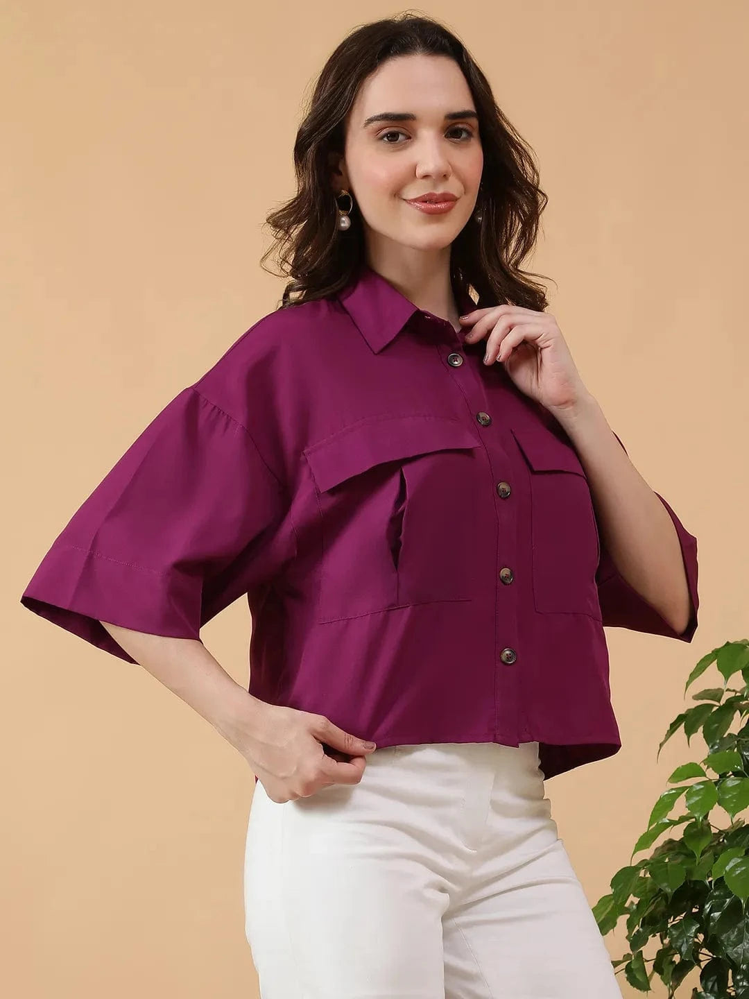 Women Purple Shirt