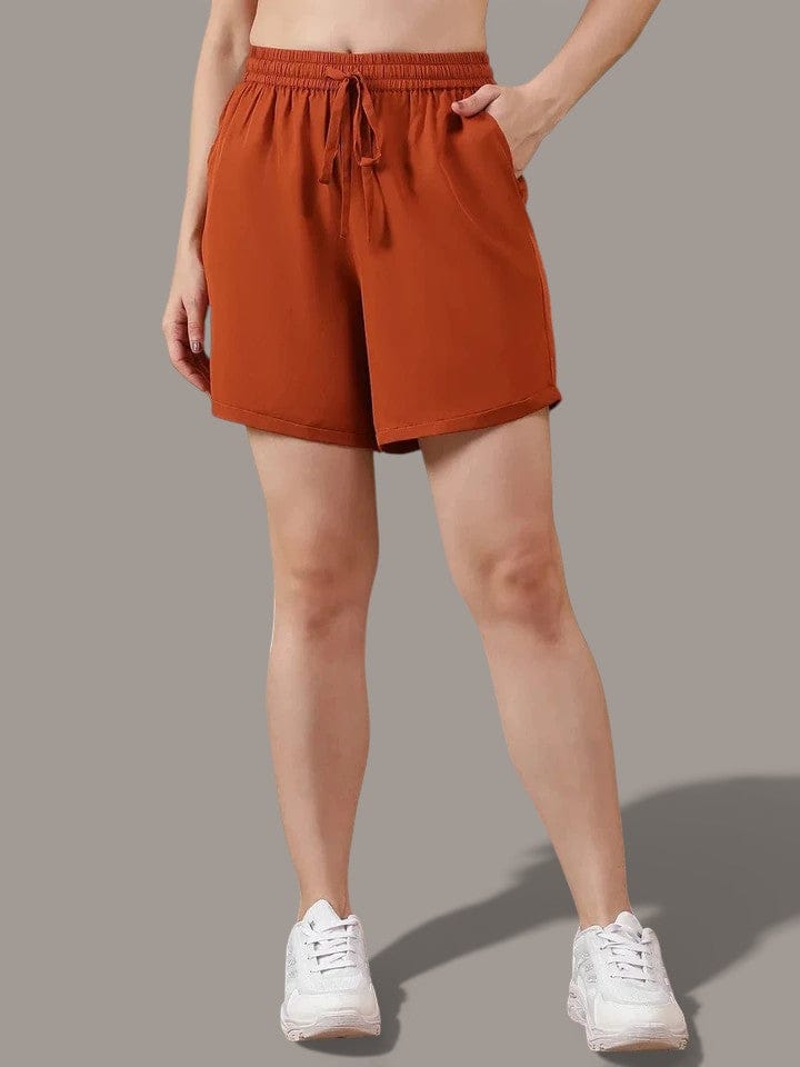 Women Brown Short