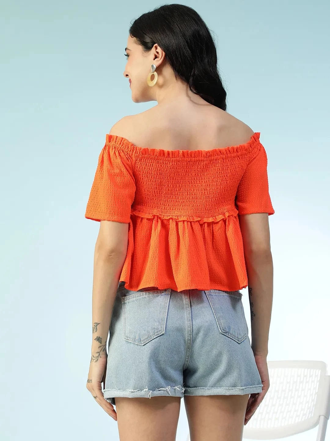 Women Orange Top