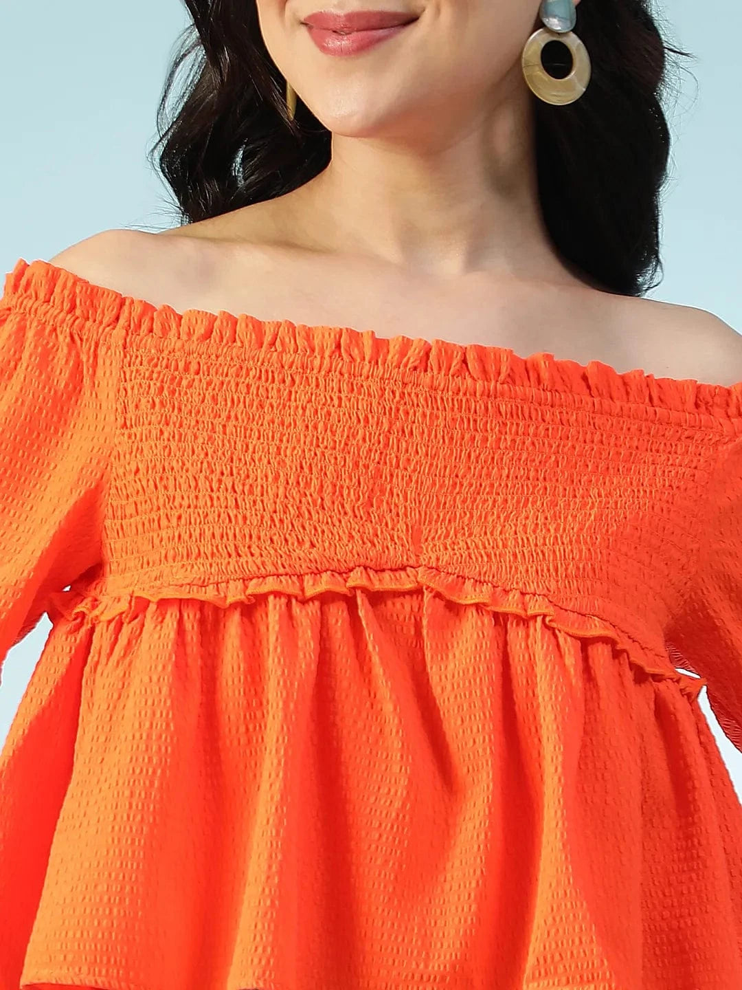 Women Orange Top