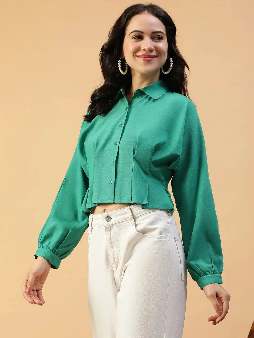 Women Green Shirt