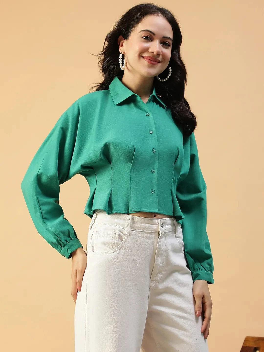 Women Green Shirt