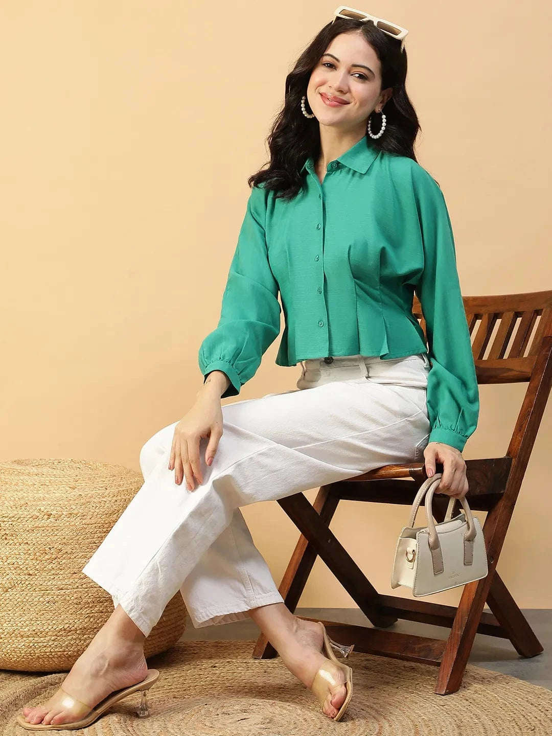 Women Green Shirt