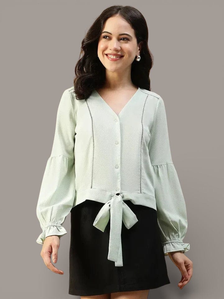 Women Light Green Top