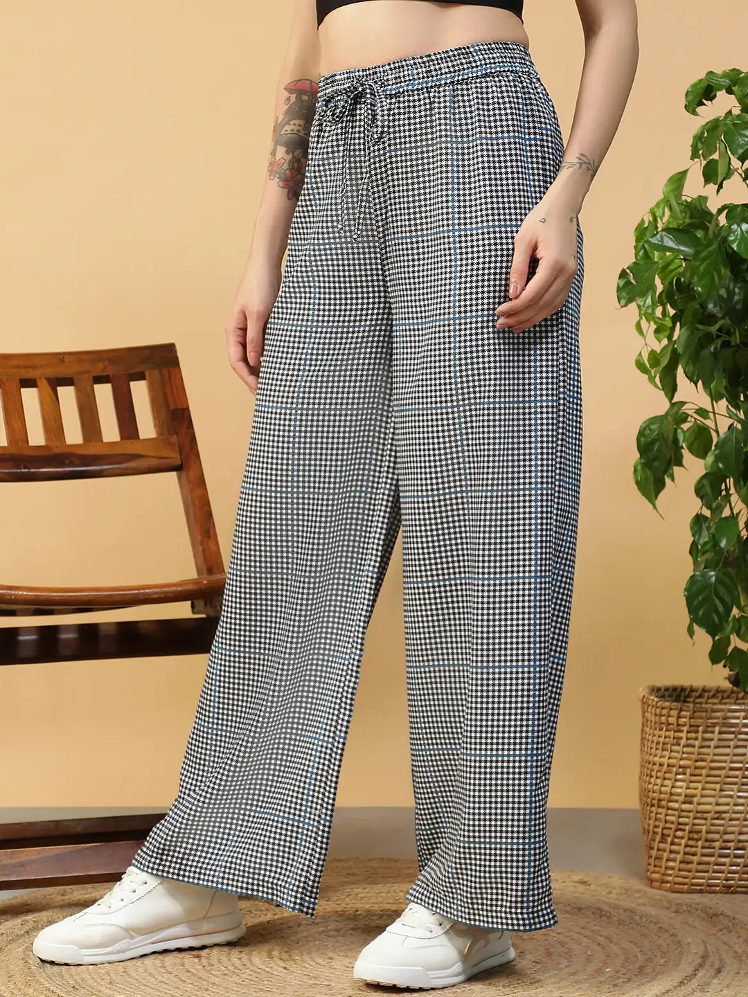 Black & White Check Pant