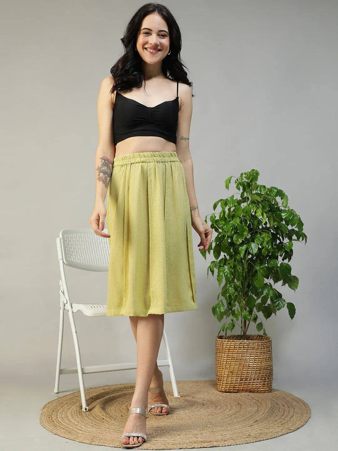 Women's Yellow Skirt