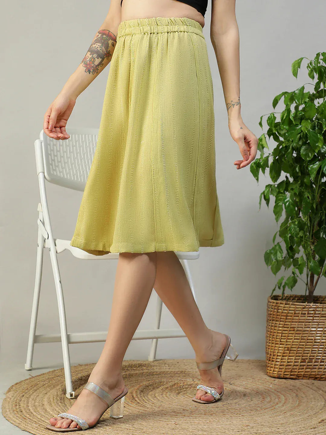 Women's Yellow Skirt