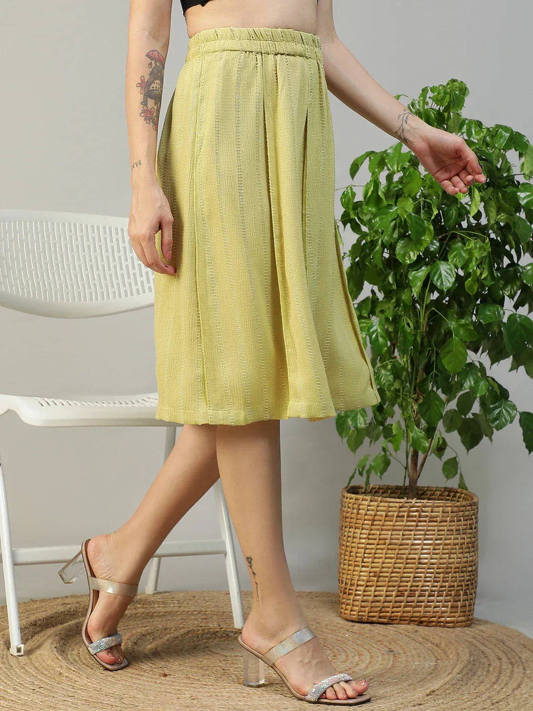 Women's Yellow Skirt