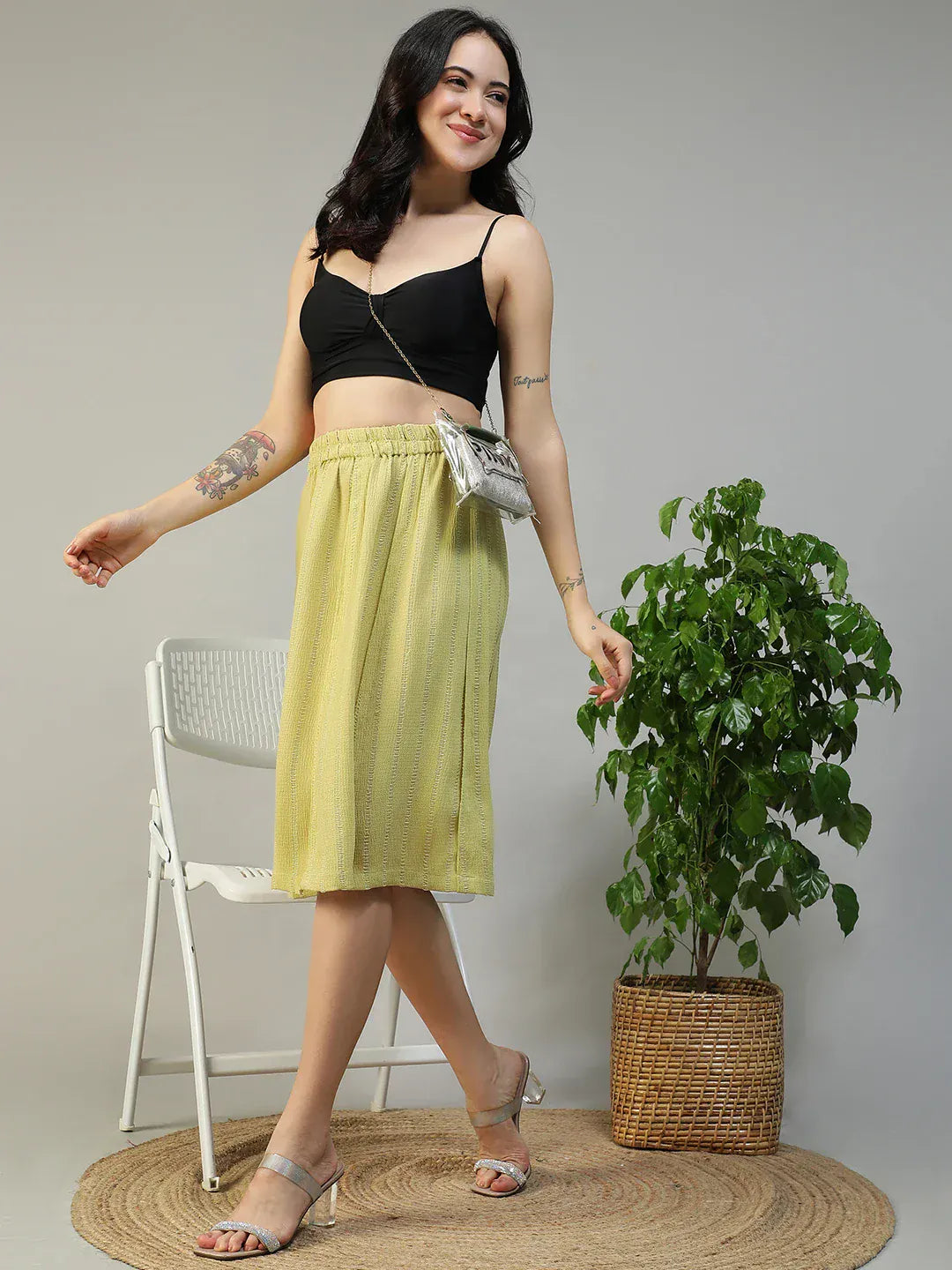 Women's Yellow Skirt