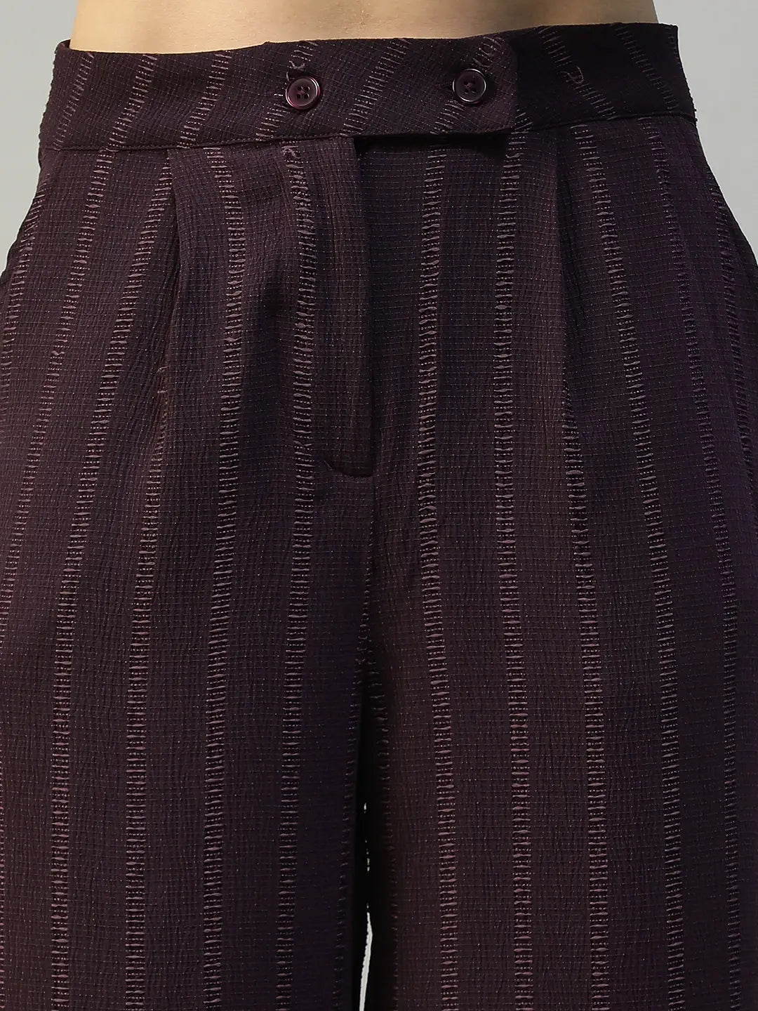 Purple Straight Pant