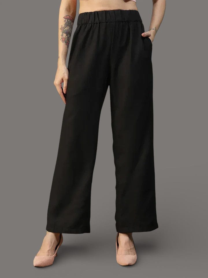 Black Straight Pant