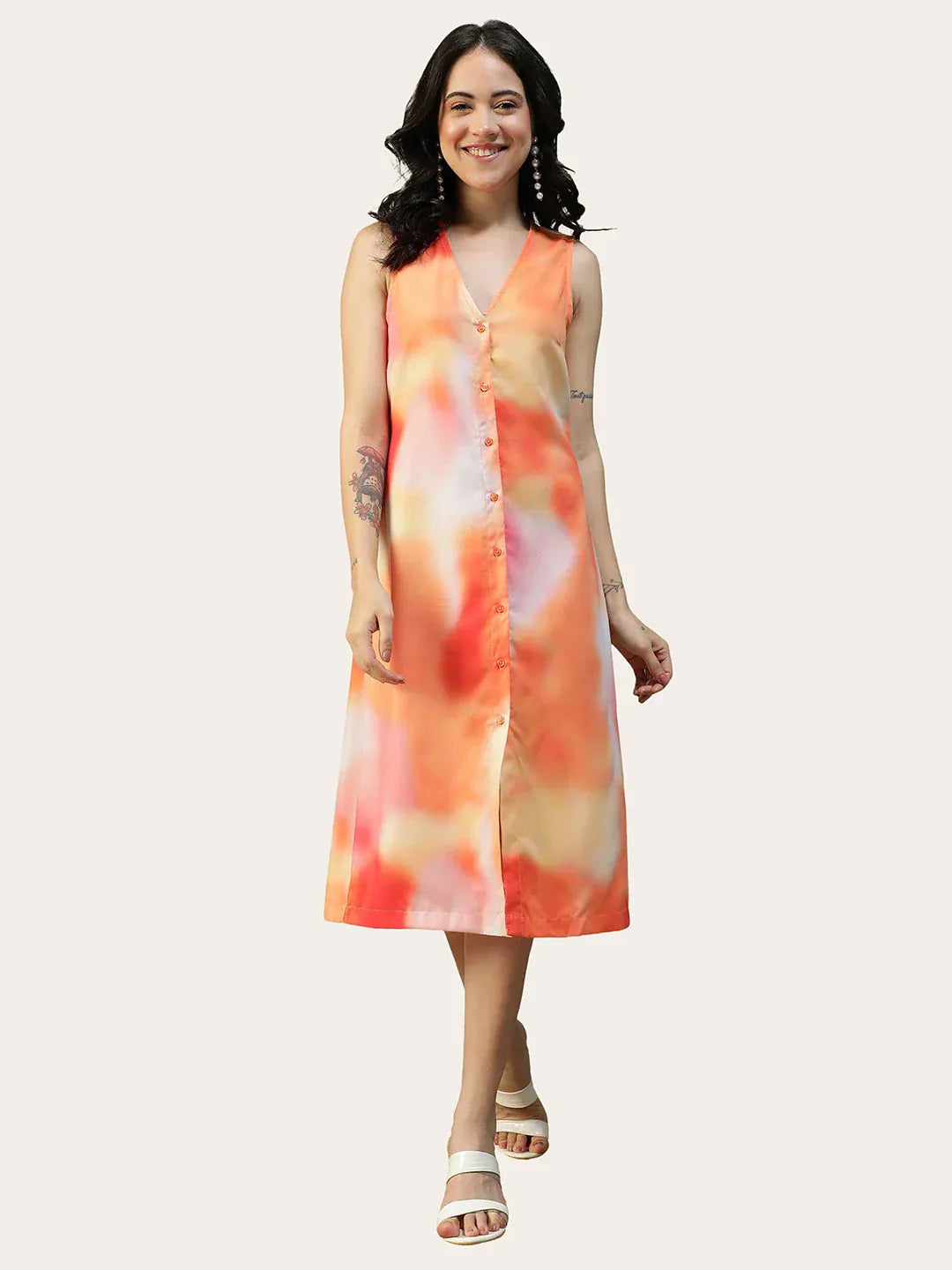 Women Multicolor Printed Dress