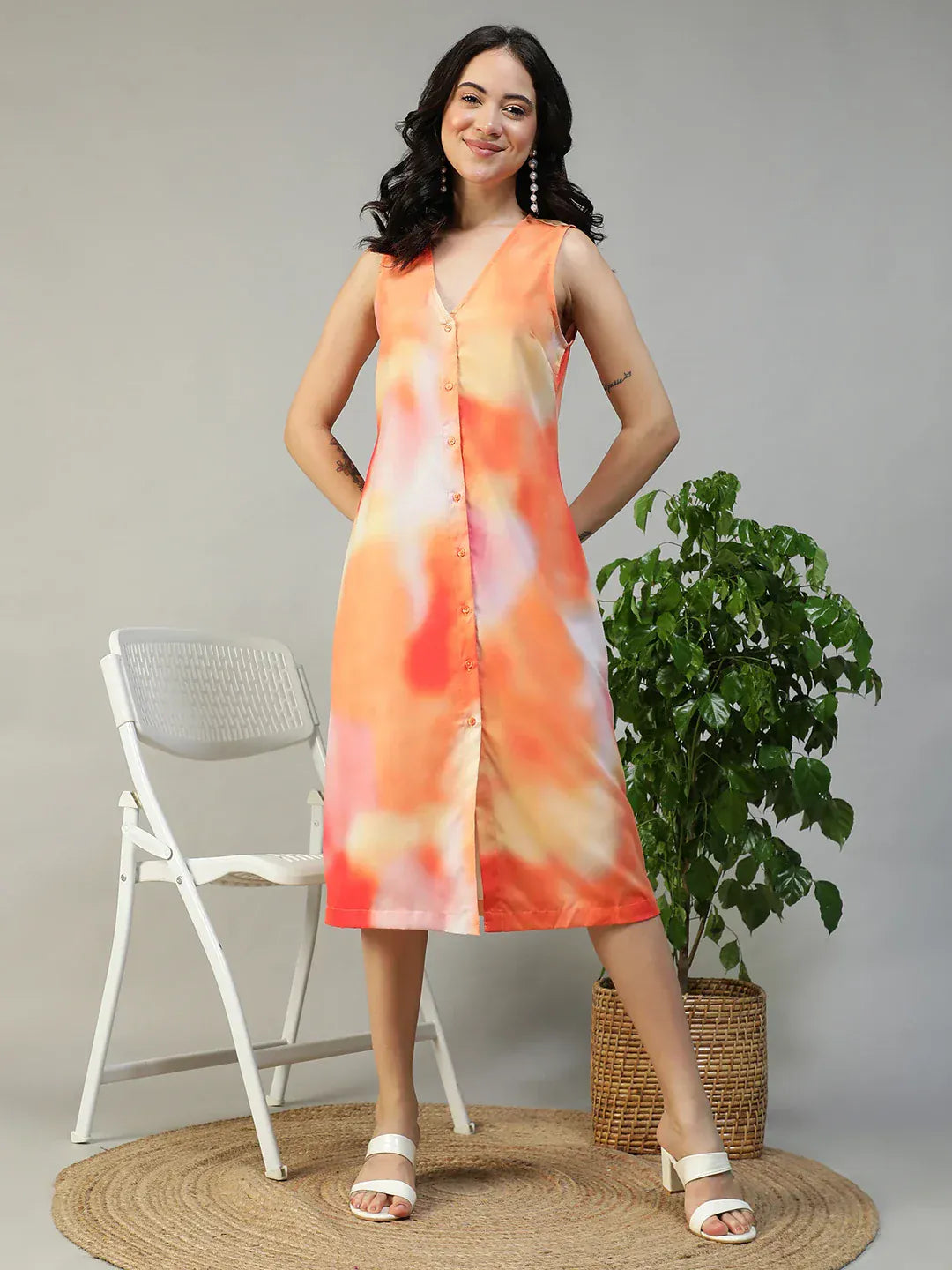 Women Multicolor Printed Dress