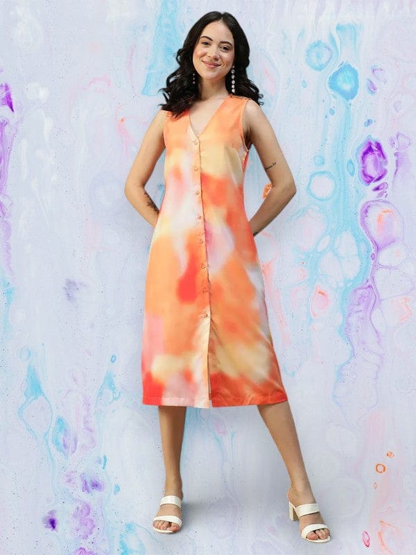 Women Multicolor Printed Dress