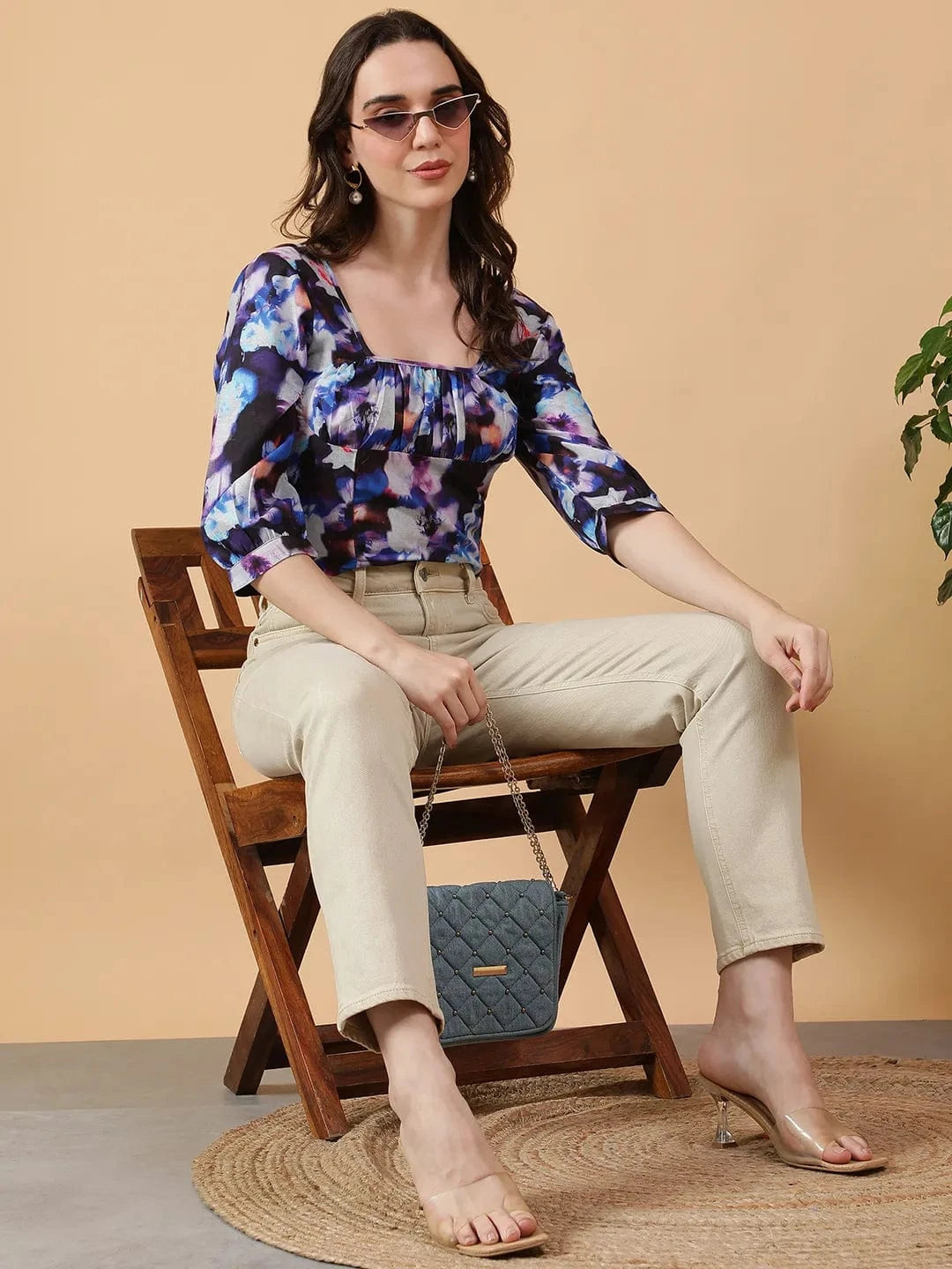 Multicolor Tie-Dye Print Top