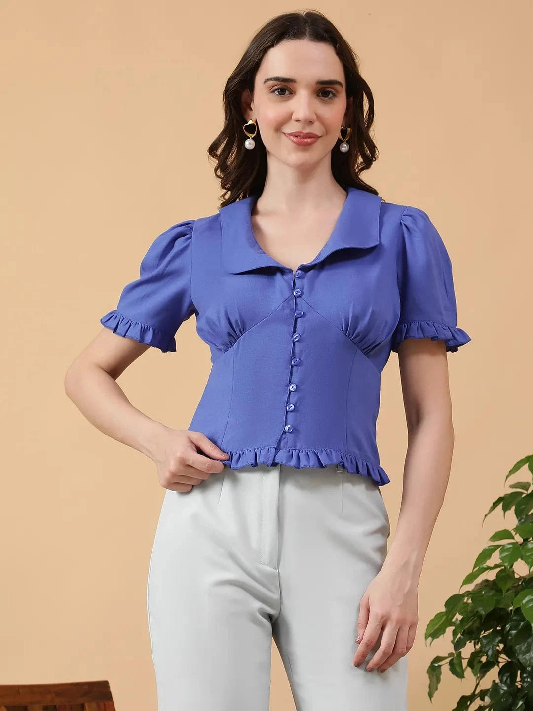 Women Blue Top