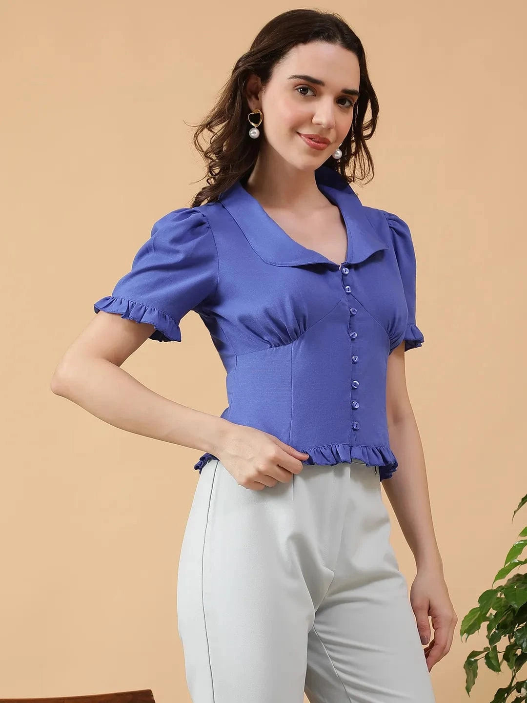 Women Blue Top