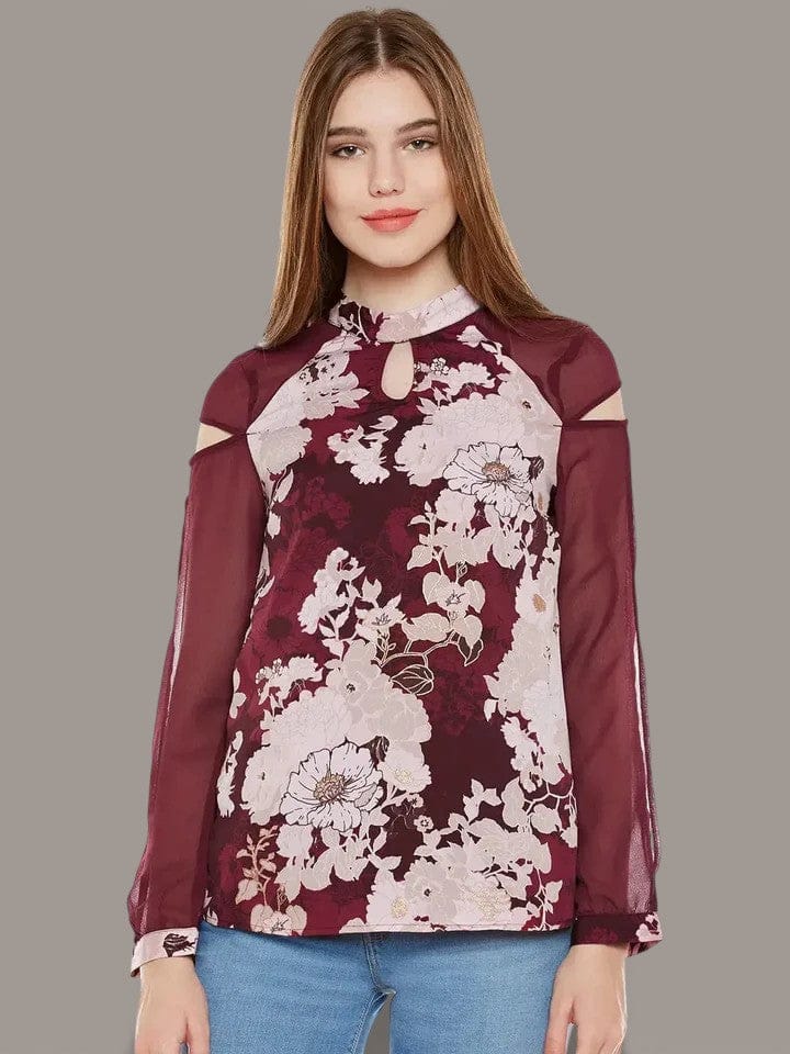 Women's Multicolor Floral Top