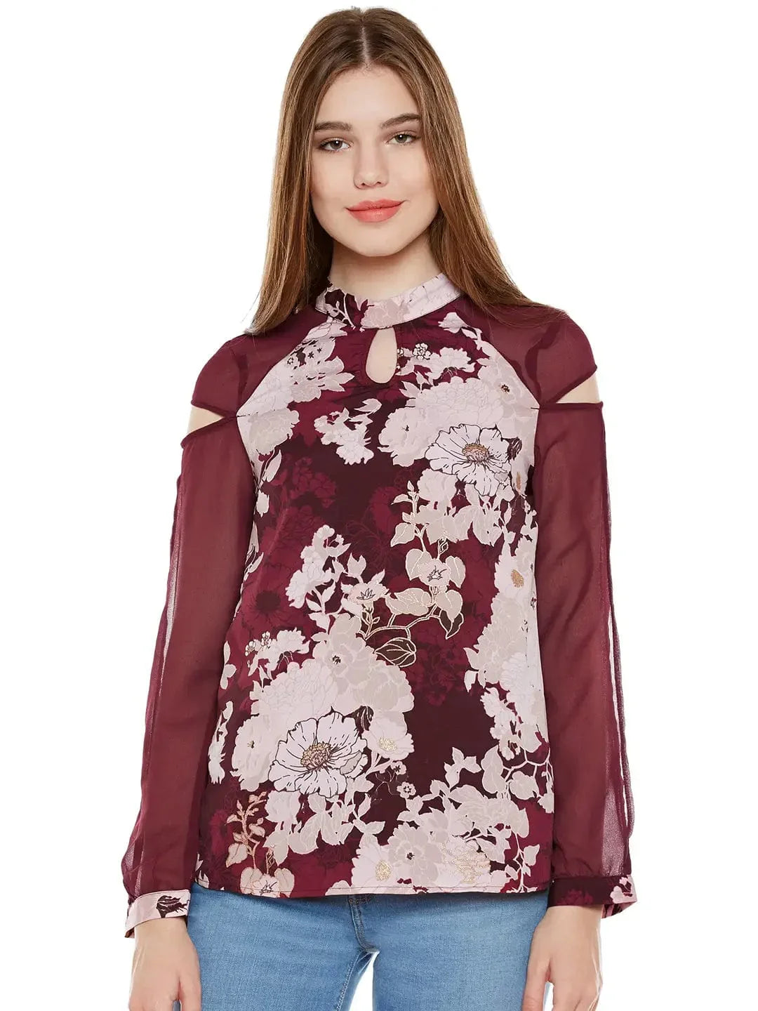 Multicolor Floral Long Sleeve Top - oxolloxo