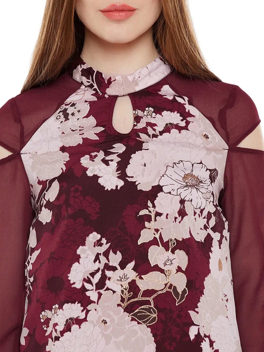 Multicolor Floral Long Sleeve Top - oxolloxo