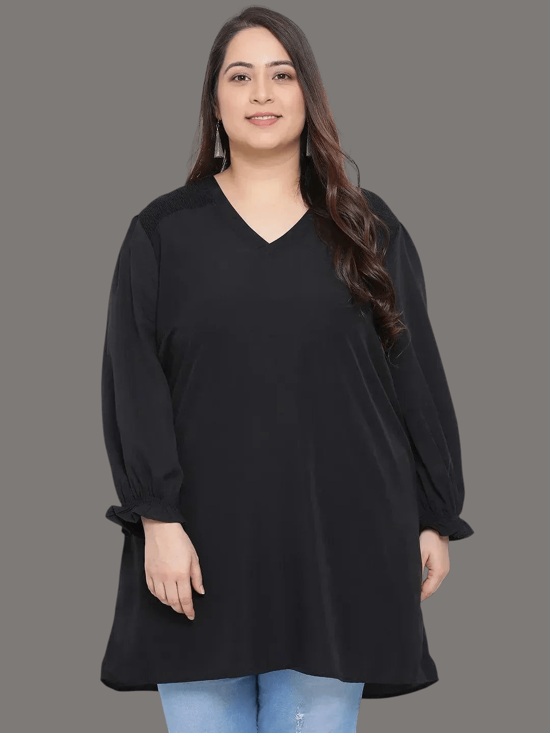 Plus Size Black Amber Tunic