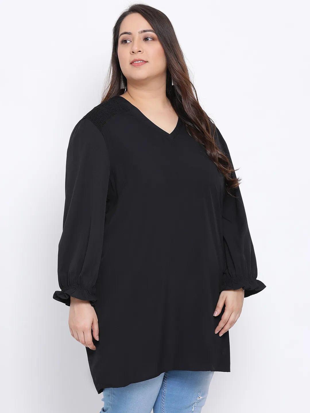 Black Amber Plus Size Women Tunic