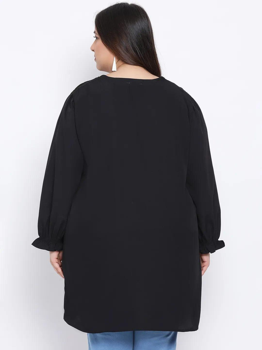 Black Amber Plus Size Women Tunic