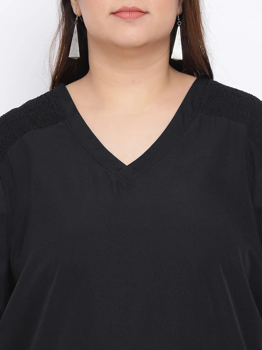 Black Amber Plus Size Women Tunic