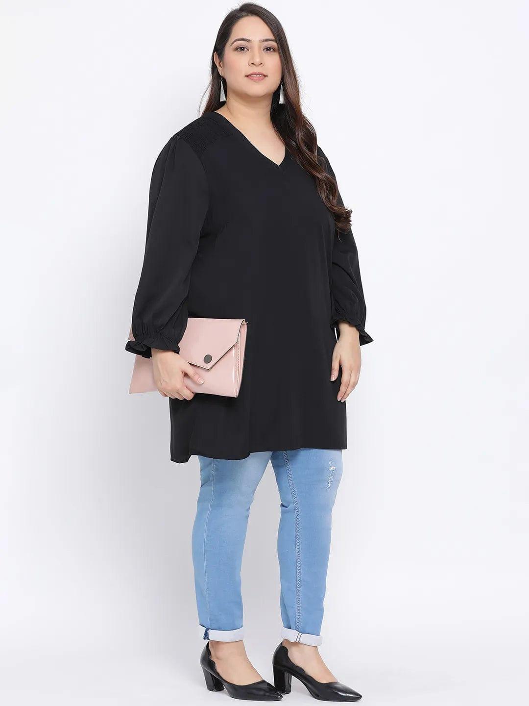 Black Amber Plus Size Women Tunic