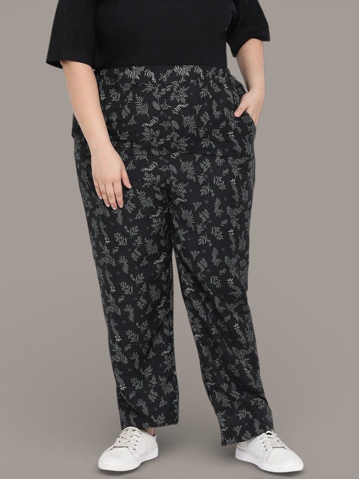 Floral Fire Plus Size Women Pant