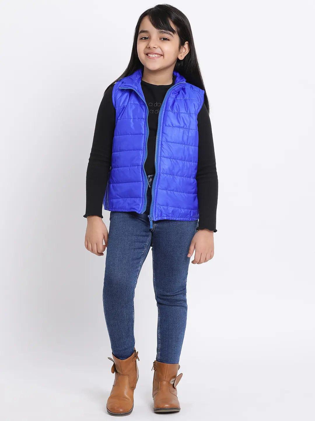 Ocean Symphony Girl Quilted Bomber Jacket